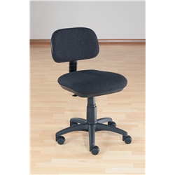 Charcoal Typist Chair. Adjustable Seat Height,