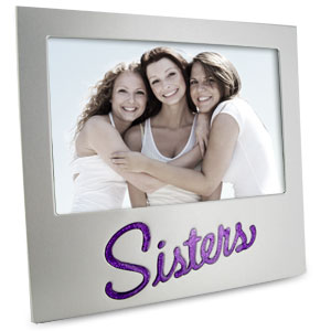 Sisters Glitter Word 6 x 4 Photo Frame