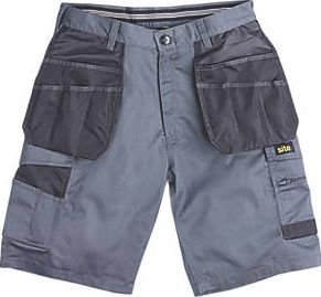 Site, 1228[^]2247F Hound Multi-Pocket Shorts Grey / Black 36``