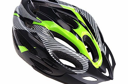 SK Mountain Road Bike Helmets 21 Vents Ultralight Cycling Helmet with Lining Pad (Green)