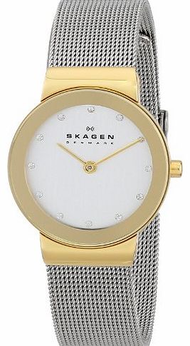Ladies Watch 358SGSCD with Silver Stainless Steel Bracelet and gold case
