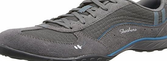 Skechers Breathe Easy Just Relax, Womens Low-Top Sneakers, Charcoal/Blue, 6 UK (39 EU)