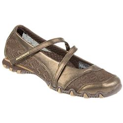 Skechers Female Ske702 Leather/Textile Upper Textile Lining Casual in Bronze