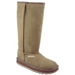 Female SKE806 Textile Upper Textile Lining Casual Boots in Brown