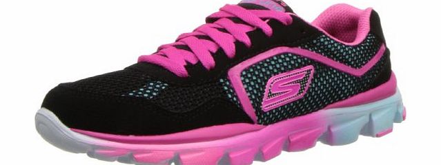 Skechers Go Run Ride, Girls Training Running Shoes, Black (Bkmt) 2 UK Child