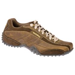 Skechers Male SKE1012 Leather Upper Textile Lining Lace Up in Brown