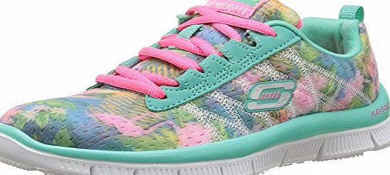 Skechers Skech Appeal - Floral Bloom, Girls Multisport Outdoor Shoes, Green (aqua), 5 Child UK