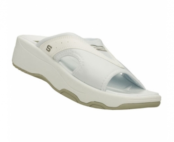 Skechers Tone-Ups Electric Slide White Ladies Shoe