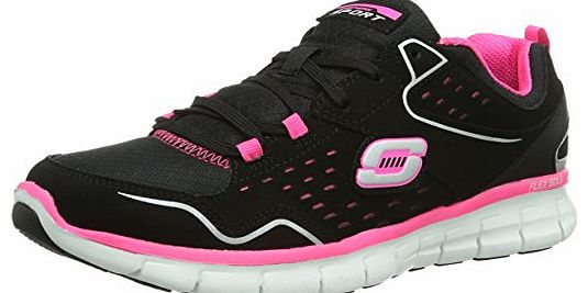 Skechers USA Womens Synergy A Lister Low-Top Trainers 11792 Black Hot Pink 6 UK, 39 EU