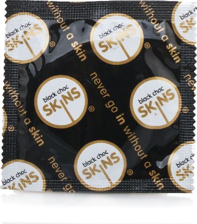 Skins, 2102[^]0139308 Black Chocolate Condom - 30 Pack