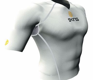  Skins Compression SS Top White