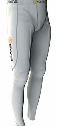  Skins Long Compression Tights White