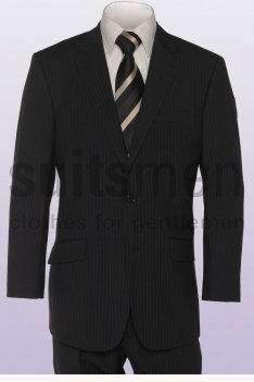 Brown Stripe 2 Button Suit