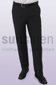 Collins Navy Pinstripe Suit Trousers