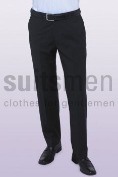 Nichols Black Pinstripe Suit Trousers