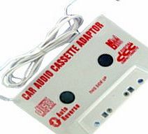 Skque white Cassette Tape Adapter- Transfer sound from mp3 player to car stereo