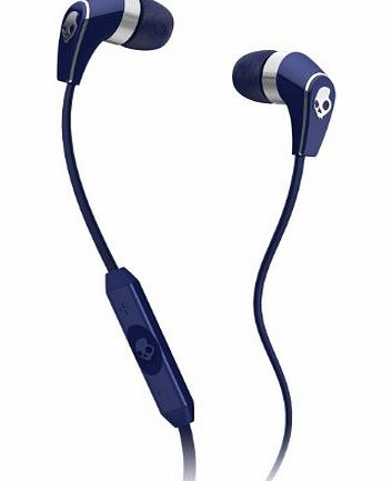 Skullcandy 50/50 2.0 In-Ear Headphones with Mic - Navy/Chrome