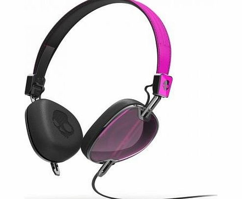 Skullcandy Navigator On-Ear Headphones with Mic - Hot Pink/Black
