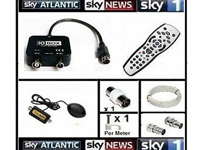Sky4Less io box 15m Global Magic Eye Package / Sky HD Remote Control / Global Sky Magic Eye / iO-Box tv Link 15M Cable For Viewing Sky In Another Room