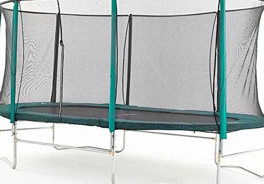 Skyhigh 8ft x 14ft Skyhigh Oval Trampoline with Safety Enclosure (Superior bounce. Doesnt pull user into centre of mat.)