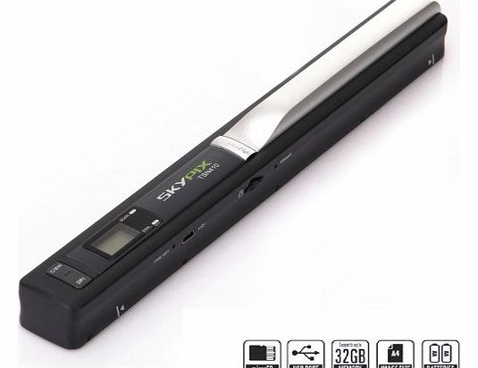 Skypix Cordless Handheld Scanner S520 With 600 DPI   4GB micro SD TF Card