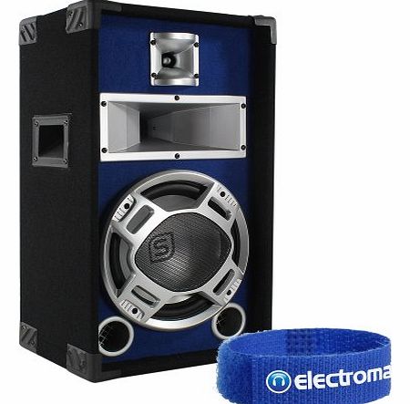 Skytec 10`` Passive Blue LED Disco Speaker House Party DJ Home Audio Sound 400W