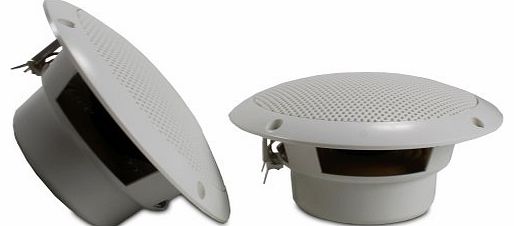 Skytec 2x Skytec 5`` Outdoor White Water Resistant Garden BBQ Boat Marine Speakers 160W