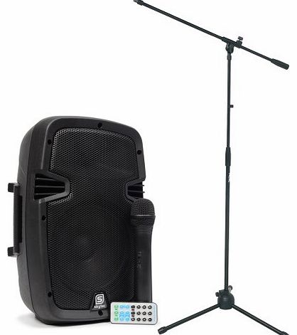 Skytec PA Active 8`` Speaker System Wireless Microphone Dance Aerobics Stand 350W