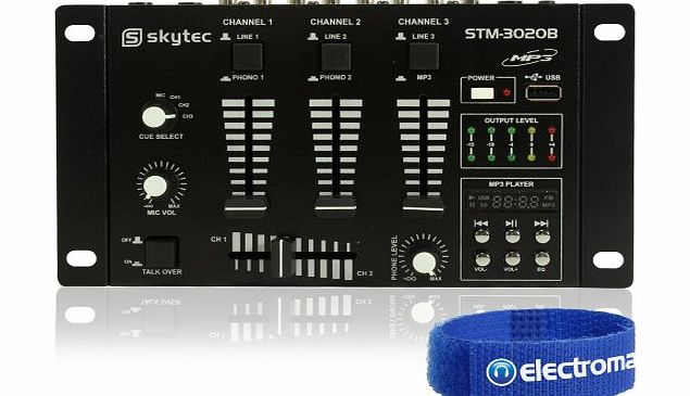 Skytec STM-3020B Lightweight Professional 6 Channel DJ PA Mixer