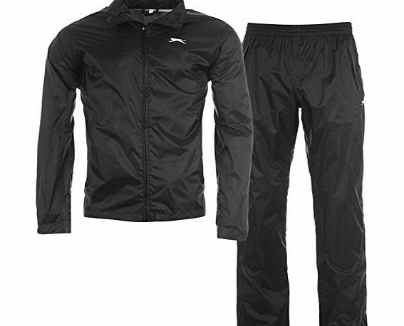 Slazenger Mens WP Golf Packable Suit 50 Sports Training Tracksuit Set Black XXL
