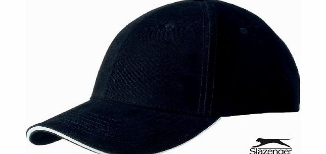 Slazenger  6 PANEL SANDWICH BASEBALL CAP - 4 COLOURS (BLACK)