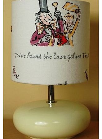 SleeptightKids Charlie and the Chocolate Factory Lamp - Childrens Bedside Table Lamp - 20cm