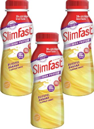 Slim Fast, 2102[^]0106320 Slimfast Milkshake Bottle Banana - Triple Pack