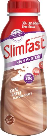 Slim Fast, 2102[^]0106219 Slimfast Milkshake Bottle Latte 325ml Bottle