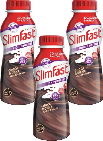 Slim Fast, 2102[^]0106322 Slimfast Milkshake Bottle Mocha Triple Pack