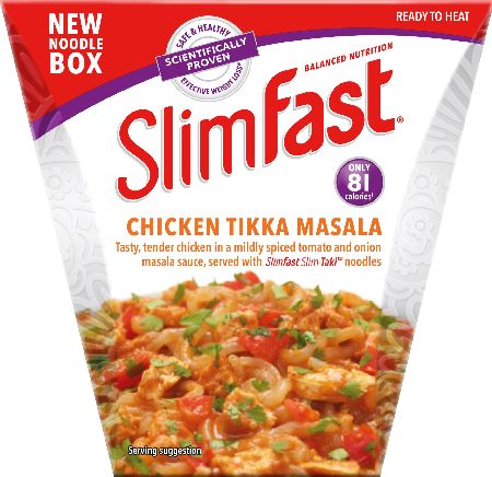 Slim Fast, 2102[^]0106345 Slimfast Noodle Box Chicken Tikka Masala - 12 Pack