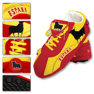 Spain Football Boot Slippers - Red/Yellow