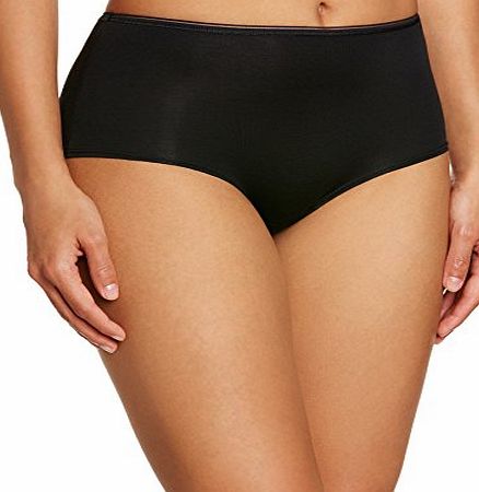 Sloggi Womens Feel Sensational Short Plain Brief, Black, Size 12