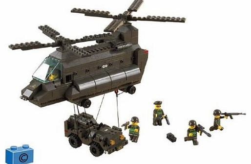 Sluban Military Helicopter   Jeep 370 Pieces Compatible with other Construction Systems