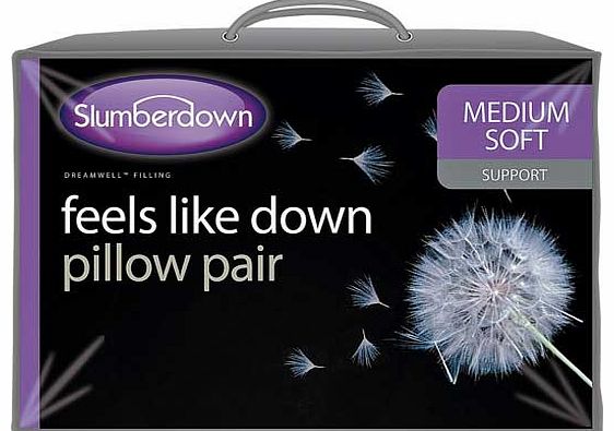 Slumberdown Feels Like Down Pair of Pillows