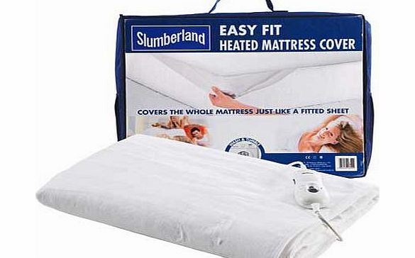 slumberland easy fit heated mattress cover single