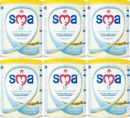 SMA Nutrition, 2102[^]0073370 SMA Lactose Free Formula 430g - 6 Pack