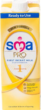 SMA Nutrition, 2102[^]0104400 SMA Pro First Baby Milk Ready to Feed