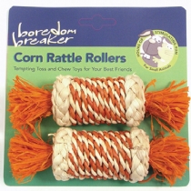 Small Animal Boredom Breakers Corn Rattle Rollers 2 Pack