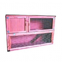 Small Animal Plywood Double Decker With Ramp External 48