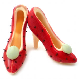 Small Chocolate Shoes - Strawberries and Cream