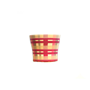 Small Pink Pattern Cover Pot