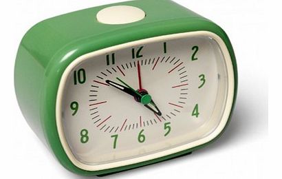Retro alarm clock - green `One size