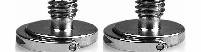 SMALLRIG 2pcs NEW D-Ring Screws 1/4`` Camera Tripod QR Plate Screw