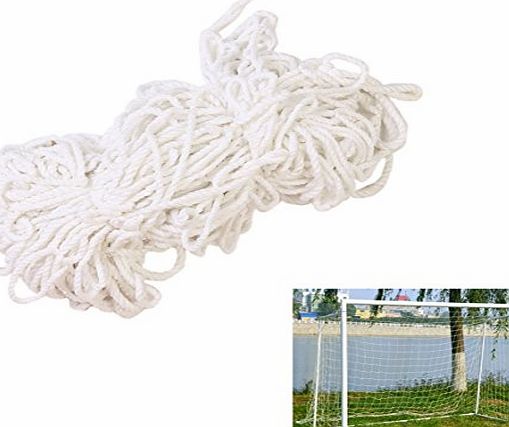 Smart Fun 6x4 Football Soccer Goal Net Replacement for Children Garden Sport Training 3 Size(6x4,12x6,24x8) White